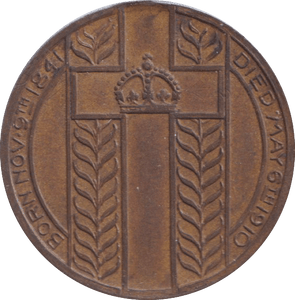 1910 DEATH MEDAL EDWARD VII - MEDALS & MEDALLIONS - Cambridgeshire Coins