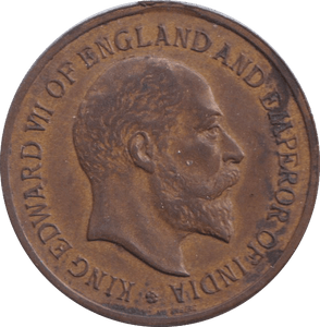 1910 DEATH MEDAL EDWARD VII - MEDALS & MEDALLIONS - Cambridgeshire Coins