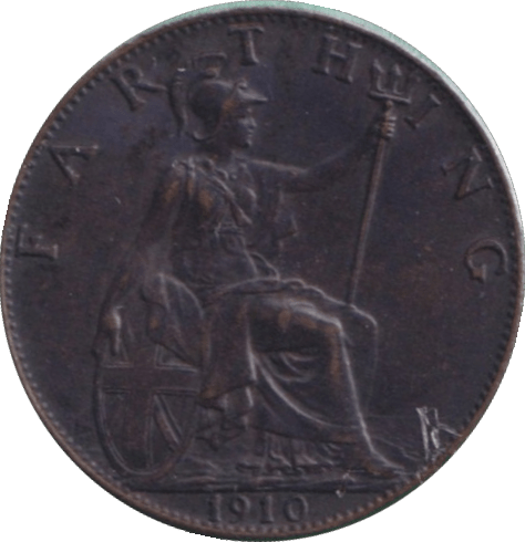1910 FARTHING ( AUNC ) - FARTHING - Cambridgeshire Coins