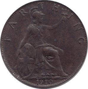 1910 FARTHING ( UNC ) - FARTHING - Cambridgeshire Coins