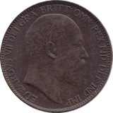 1910 FARTHING ( UNC ) - FARTHING - Cambridgeshire Coins