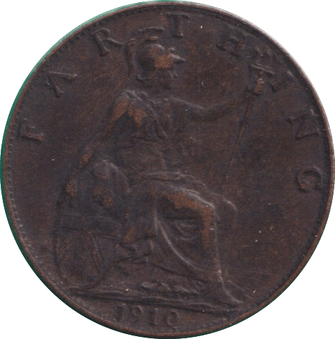 1910 FARTHING ( VF ) - FARTHING - Cambridgeshire Coins
