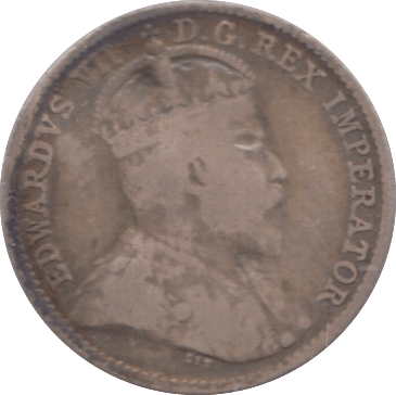 1910 FIVE CENTS CANADA - SILVER WORLD COINS - Cambridgeshire Coins