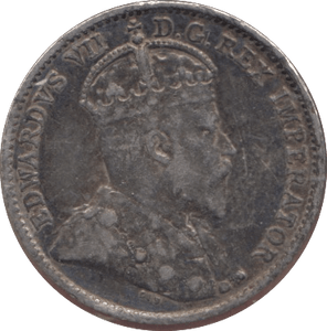 1910 FIVE CENTS CANADA - SILVER WORLD COINS - Cambridgeshire Coins