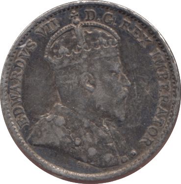 1910 FIVE CENTS CANADA - SILVER WORLD COINS - Cambridgeshire Coins