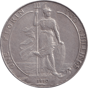 1910 FLORIN ( EF ) - FLORIN - Cambridgeshire Coins