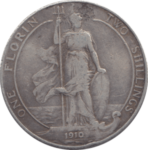 1910 FLORIN ( F ) - FLORIN - Cambridgeshire Coins