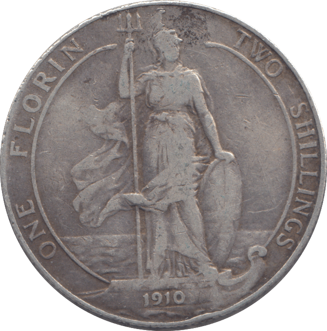 1910 FLORIN ( F ) - FLORIN - Cambridgeshire Coins