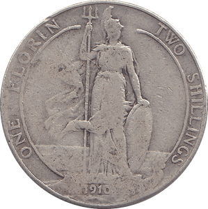 1910 FLORIN ( FINE ) - FLORIN - Cambridgeshire Coins