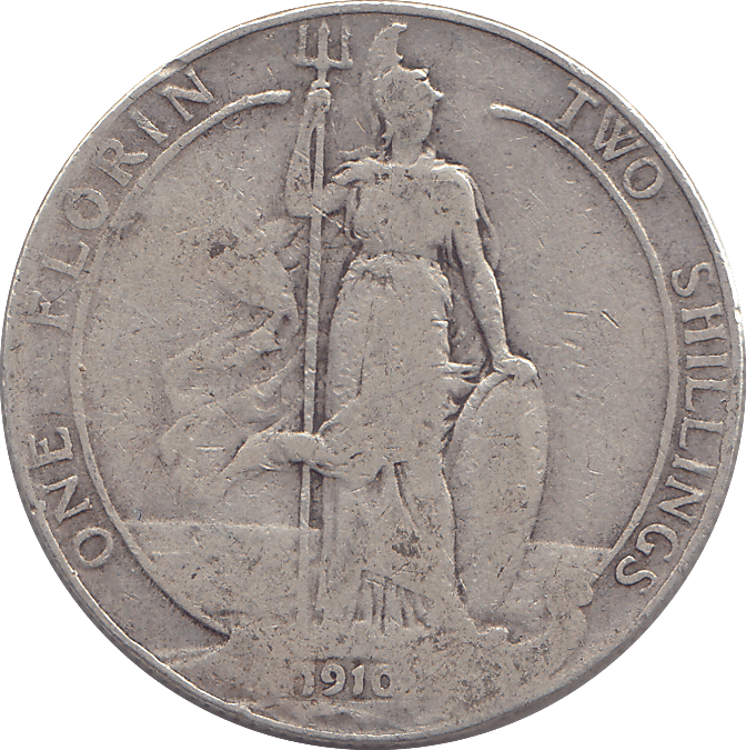1910 FLORIN ( FINE ) - FLORIN - Cambridgeshire Coins