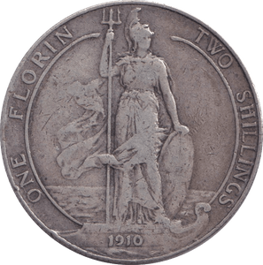 1910 FLORIN ( FINE ) - FLORIN - Cambridgeshire Coins