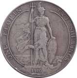 1910 FLORIN ( FINE ) - FLORIN - Cambridgeshire Coins