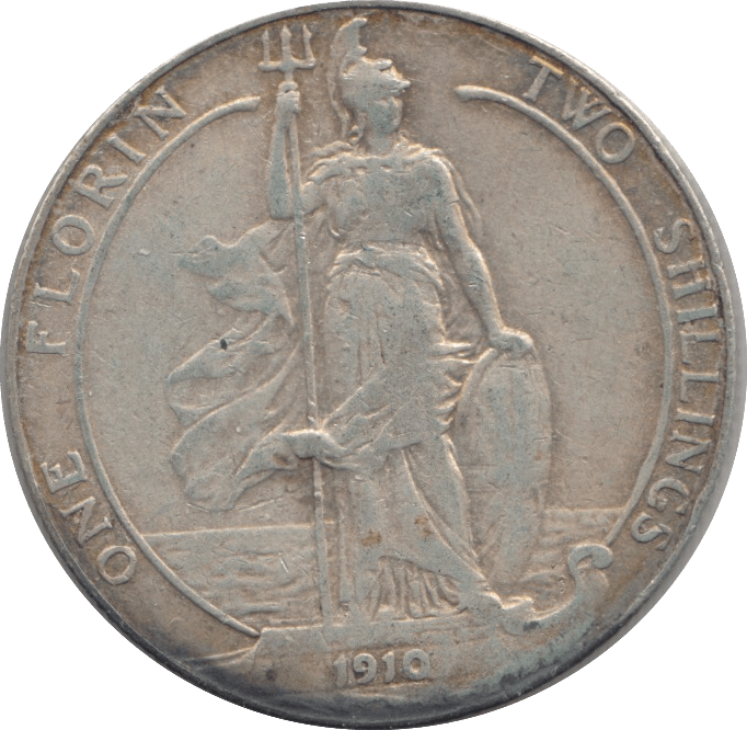 1910 FLORIN ( FINE ) - FLORIN - Cambridgeshire Coins