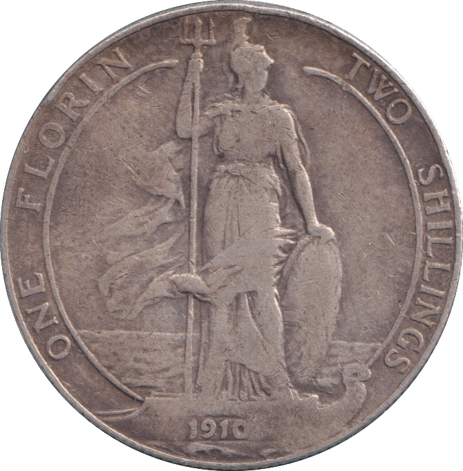 1910 FLORIN ( FINE ) - FLORIN - Cambridgeshire Coins