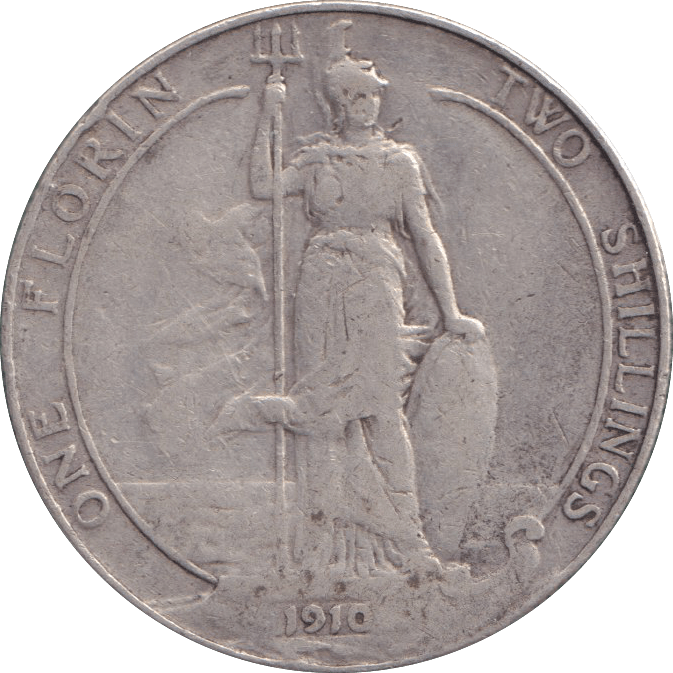 1910 FLORIN ( FINE ) - FLORIN - Cambridgeshire Coins