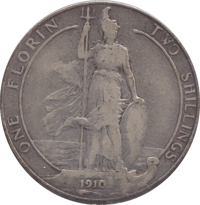 1910 FLORIN ( FINE ) - FLORIN - Cambridgeshire Coins