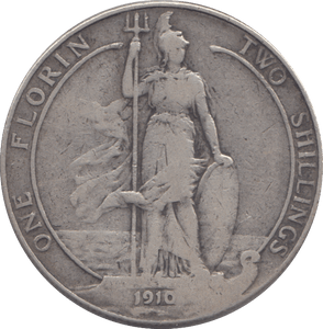1910 FLORIN ( FINE ) - FLORIN - Cambridgeshire Coins