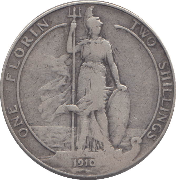 1910 FLORIN ( FINE ) - FLORIN - Cambridgeshire Coins