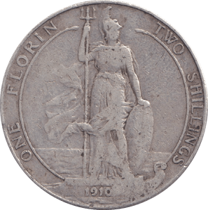 1910 FLORIN ( FINE ) - FLORIN - Cambridgeshire Coins