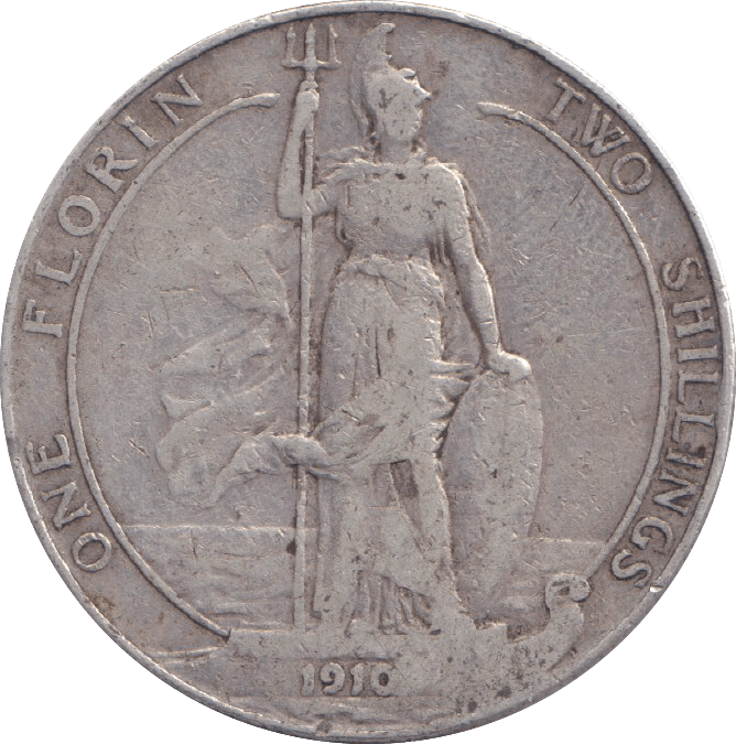 1910 FLORIN ( FINE ) - FLORIN - Cambridgeshire Coins