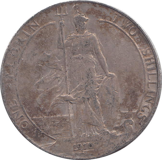 1910 FLORIN ( GF ) - FLORIN - Cambridgeshire Coins