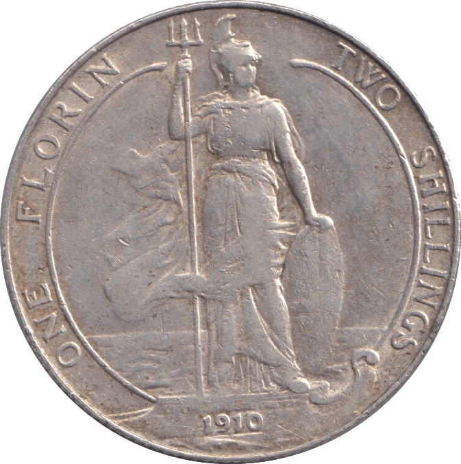 1910 FLORIN ( GVF ) - FLORIN - Cambridgeshire Coins
