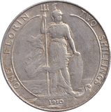 1910 FLORIN ( GVF ) - FLORIN - Cambridgeshire Coins