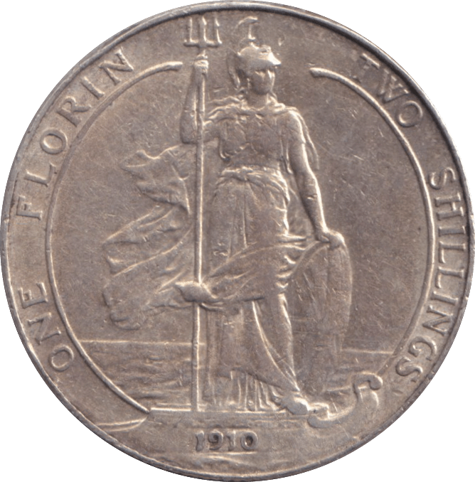 1910 FLORIN ( GVF ) - FLORIN - Cambridgeshire Coins