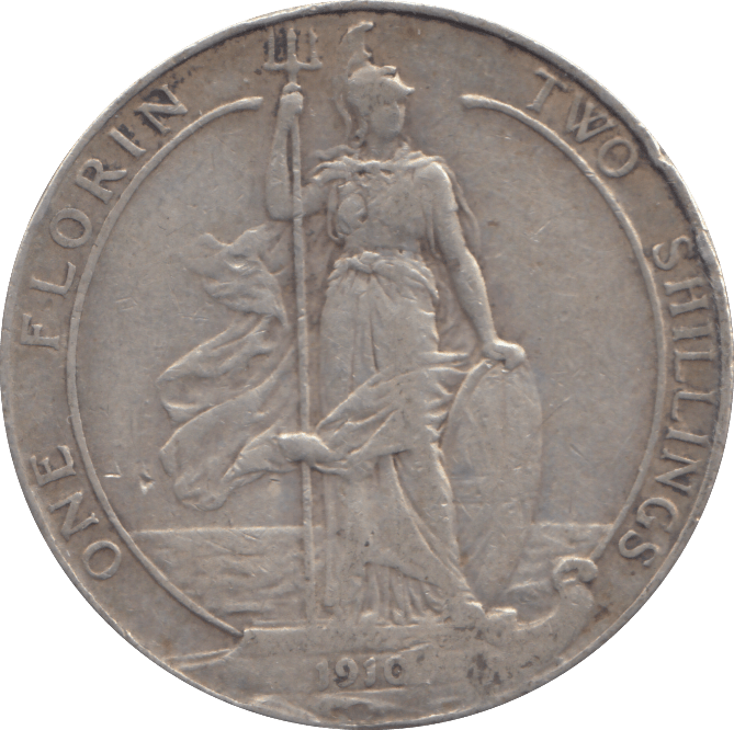 1910 FLORIN ( VF ) - FLORIN - Cambridgeshire Coins