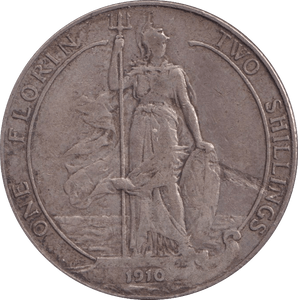 1910 FLORIN ( VF ) - FLORIN - Cambridgeshire Coins