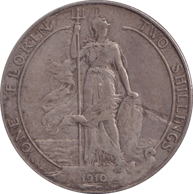 1910 FLORIN ( VF ) - FLORIN - Cambridgeshire Coins
