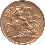 1910 GOLD HALF SOVEREIGN ( EF ) - HALF SOVEREIGN - Cambridgeshire Coins