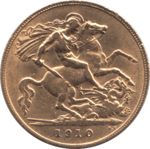 1910 GOLD HALF SOVEREIGN ( GVF ) - Half Sovereign - Cambridgeshire Coins