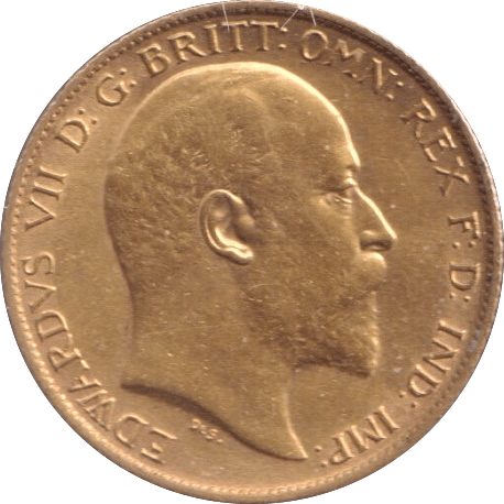 1910 GOLD HALF SOVEREIGN ( UNC ) - HALF SOVEREIGN - Cambridgeshire Coins