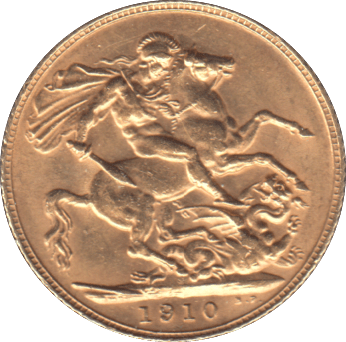 1910 GOLD SOVEREIGN ( AUNC ) - SOVEREIGN - Cambridgeshire Coins