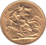1910 GOLD SOVEREIGN ( AUNC ) - SOVEREIGN - Cambridgeshire Coins