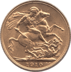 1910 GOLD SOVEREIGN ( UNC ) - SOVEREIGN - Cambridgeshire Coins