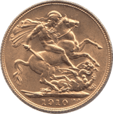 1910 GOLD SOVEREIGN ( UNC ) - SOVEREIGN - Cambridgeshire Coins