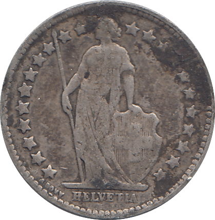 1910 HALF FRANC SWITZERLAND - WORLD COINS - Cambridgeshire Coins