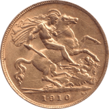 1910 HALF SOVEREIGN ( EF ) - HALF SOVEREIGN - Cambridgeshire Coins