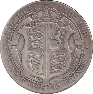 1910 HALFCROWN ( FINE ) - HALFCROWN - Cambridgeshire Coins