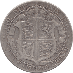 1910 HALFCROWN ( FINE ) - HALFCROWN - Cambridgeshire Coins