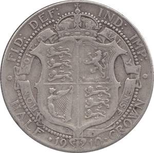 1910 HALFCROWN ( FINE ) - Halfcrown - Cambridgeshire Coins