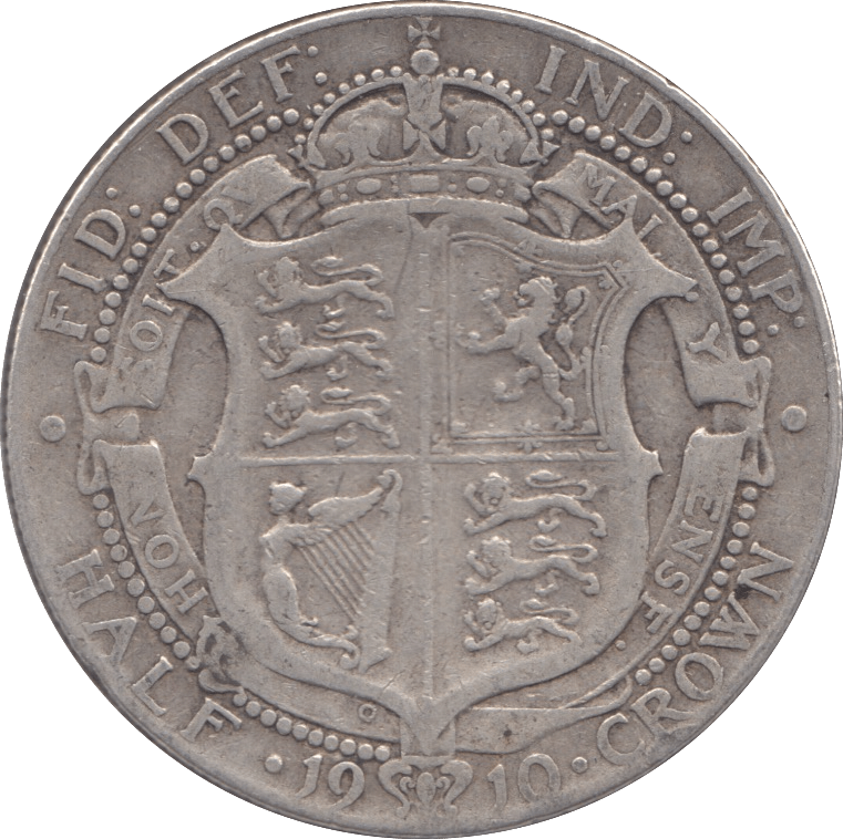 1910 HALFCROWN ( FINE ) - Halfcrown - Cambridgeshire Coins