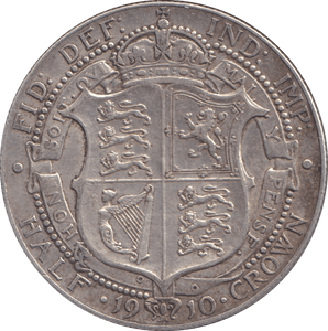 1910 HALFCROWN ( GF ) - HALFCROWN - Cambridgeshire Coins