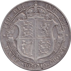 1910 HALFCROWN ( GF ) - HALFCROWN - Cambridgeshire Coins