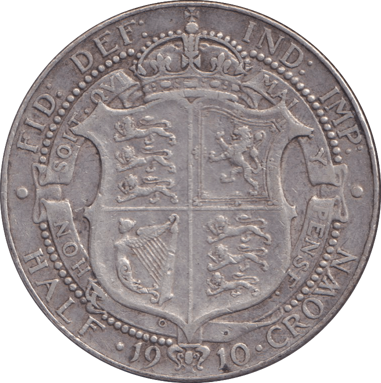 1910 HALFCROWN ( GF ) - HALFCROWN - Cambridgeshire Coins