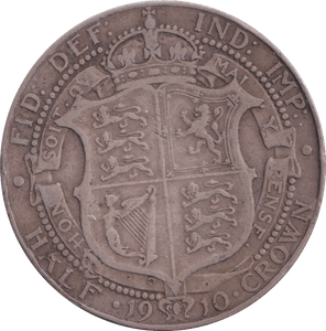 1910 HALFCROWN ( GF ) - HALFCROWN - Cambridgeshire Coins