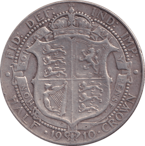 1910 HALFCROWN ( GF ) - HALFCROWN - Cambridgeshire Coins