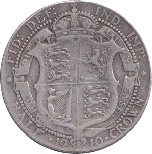 1910 HALFCROWN ( GF ) - HALFCROWN - Cambridgeshire Coins